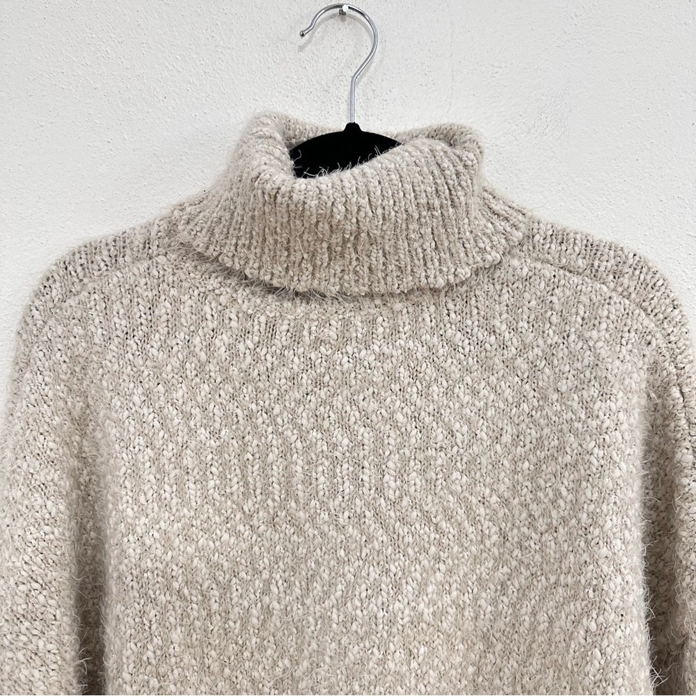 Topshop Fluffy Turtleneck Sweater - Picture 3 of 7